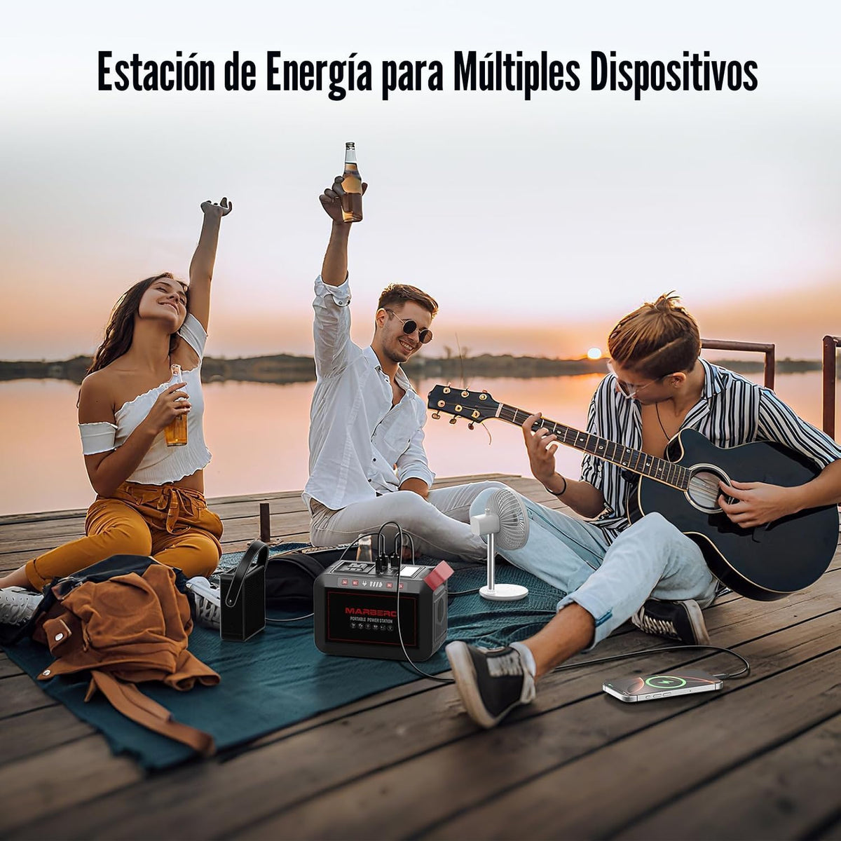 Estación de energía portátil 300W MARBERO 237Wh generador solar de...