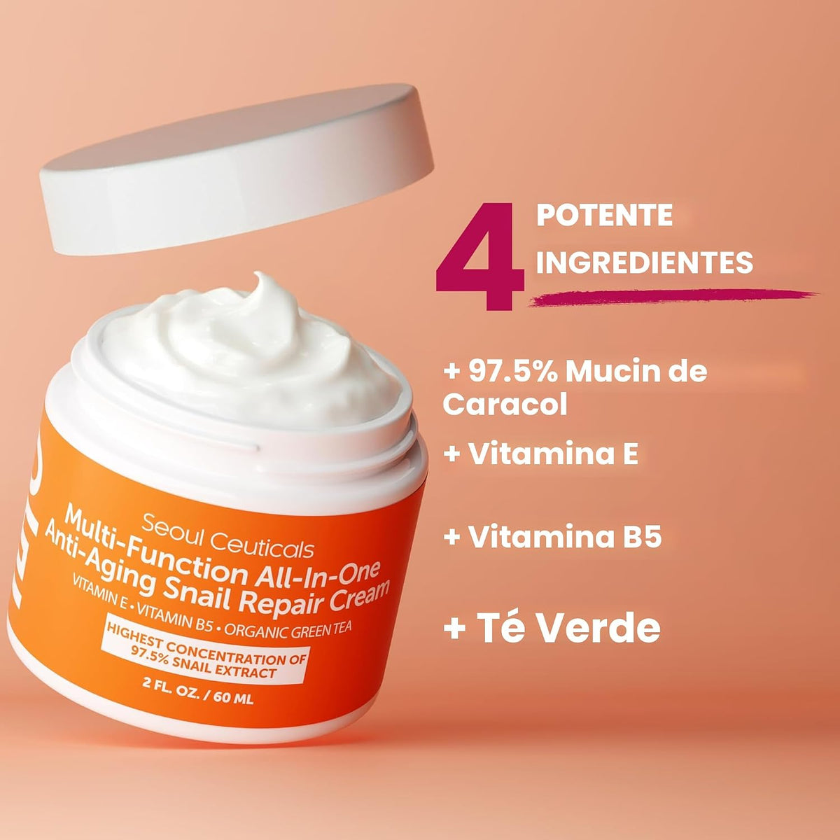 SeoulCeuticals Crema hidratante facial coreana con mucina de caraco...