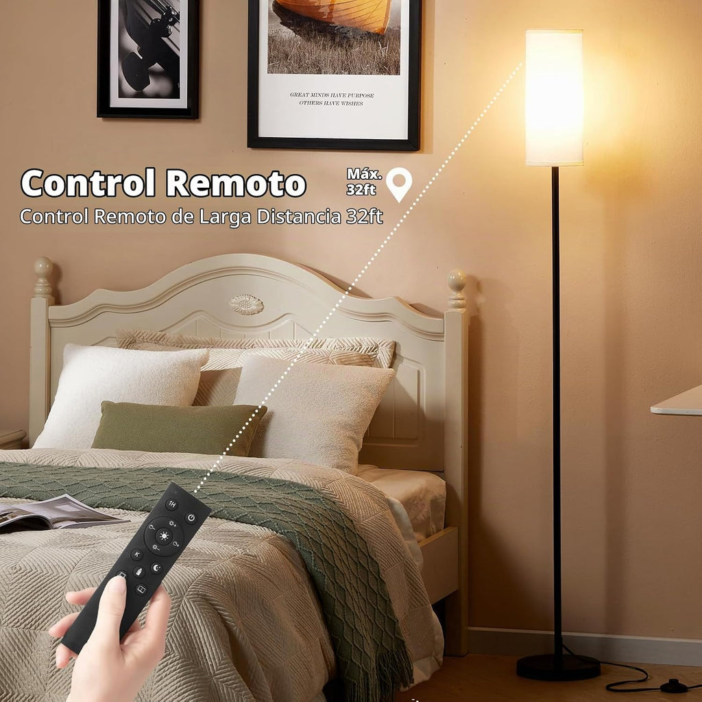 Ambimall - Lámpara de pie moderna para sala de estar, dormitorio y...