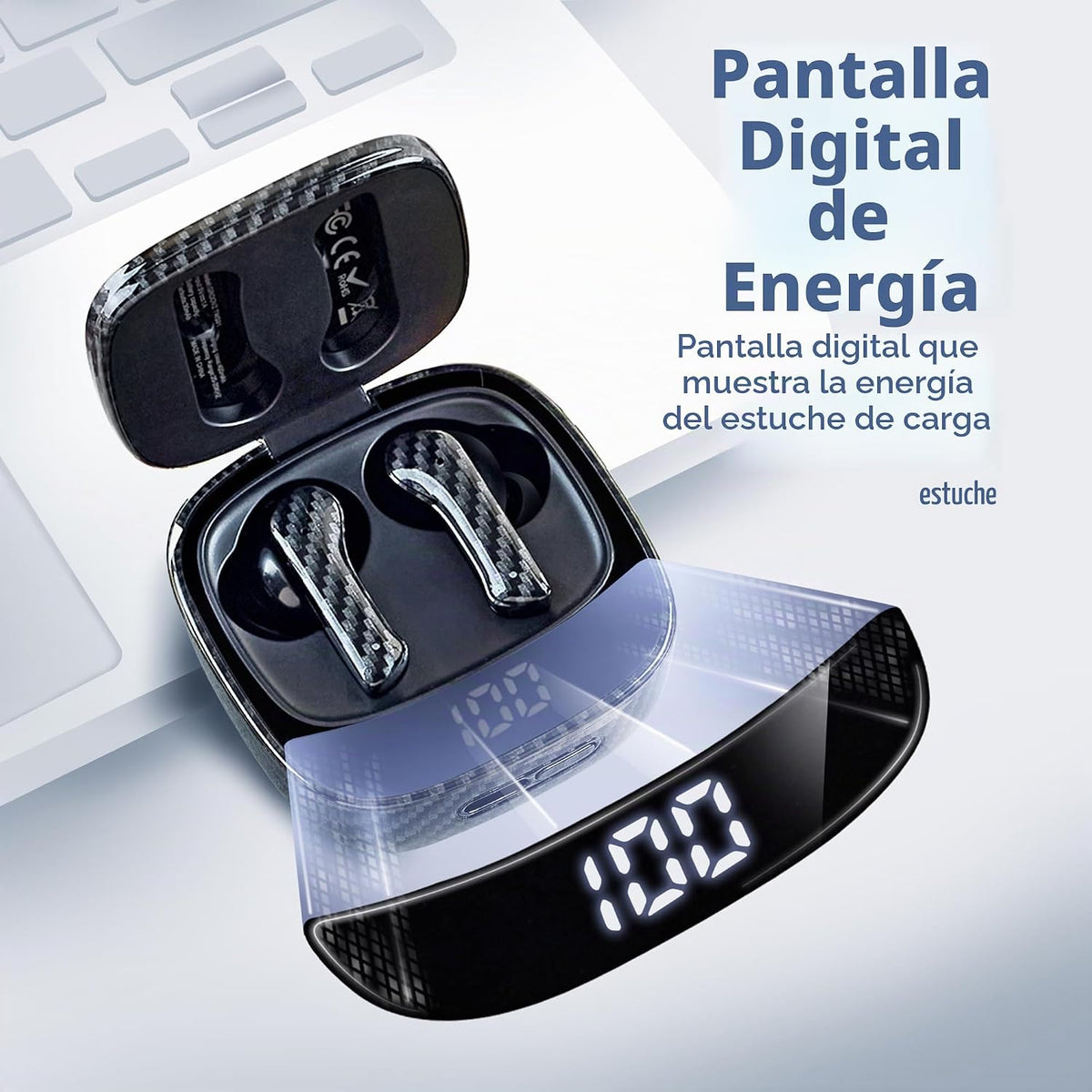 Groovz Auriculares verdaderamente inalámbricos con estuche de carga...