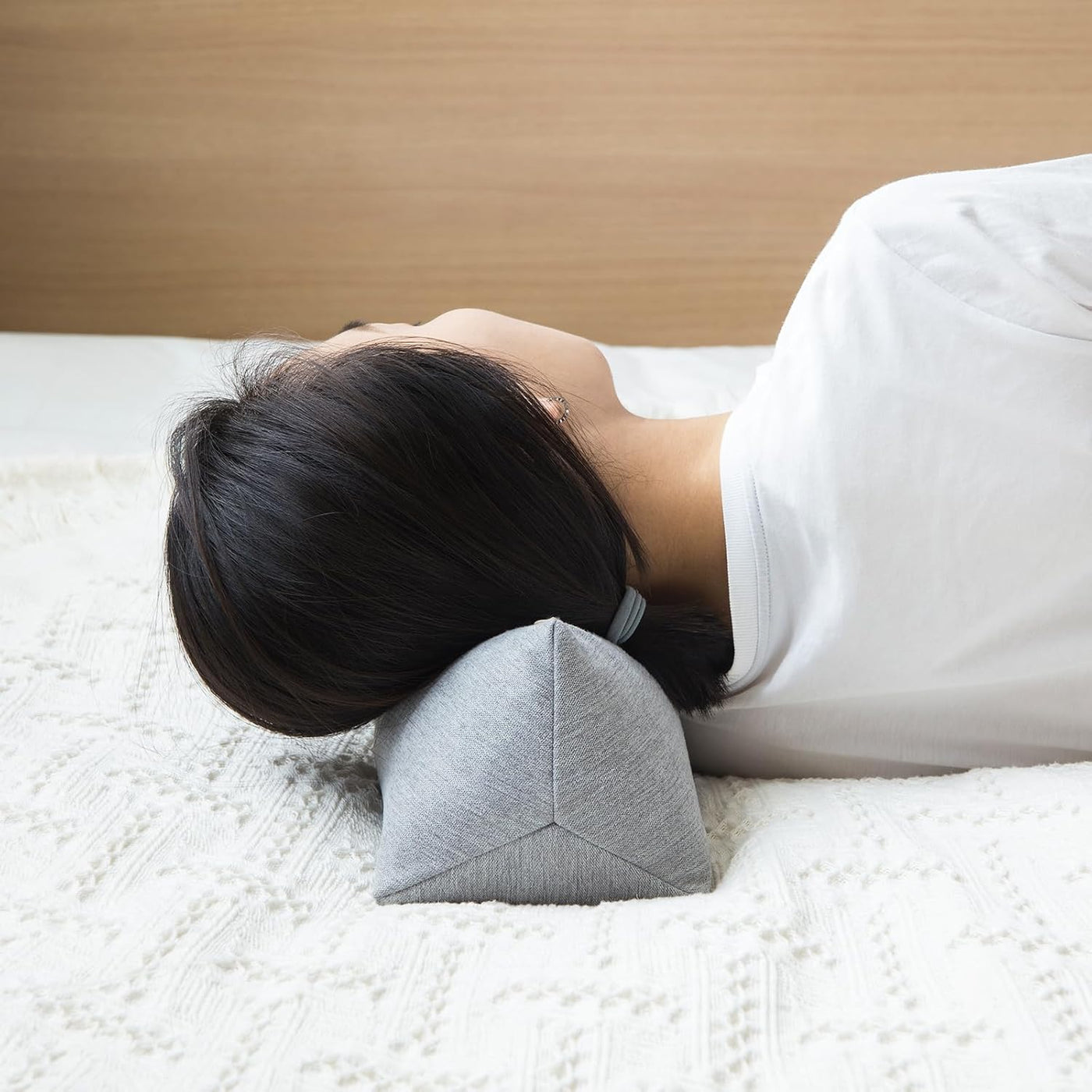 Almohada de Apoyo para el Cuello de Trigo Sarraceno, Almohada Cilín...