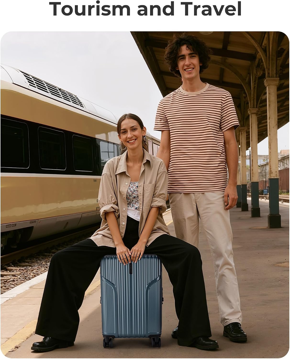 BAGSMART - Maleta de mano 22 x 14 x 9 aprobada por aerolínea, malet...