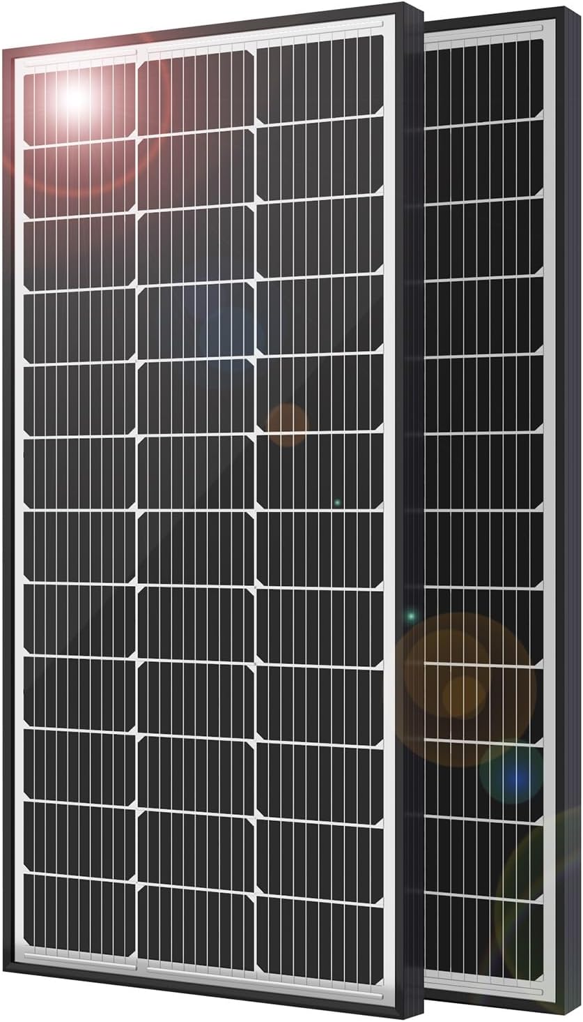 JJN Los paneles solares de 200W, 2 PC 100W, eficacia alta del 23% |...