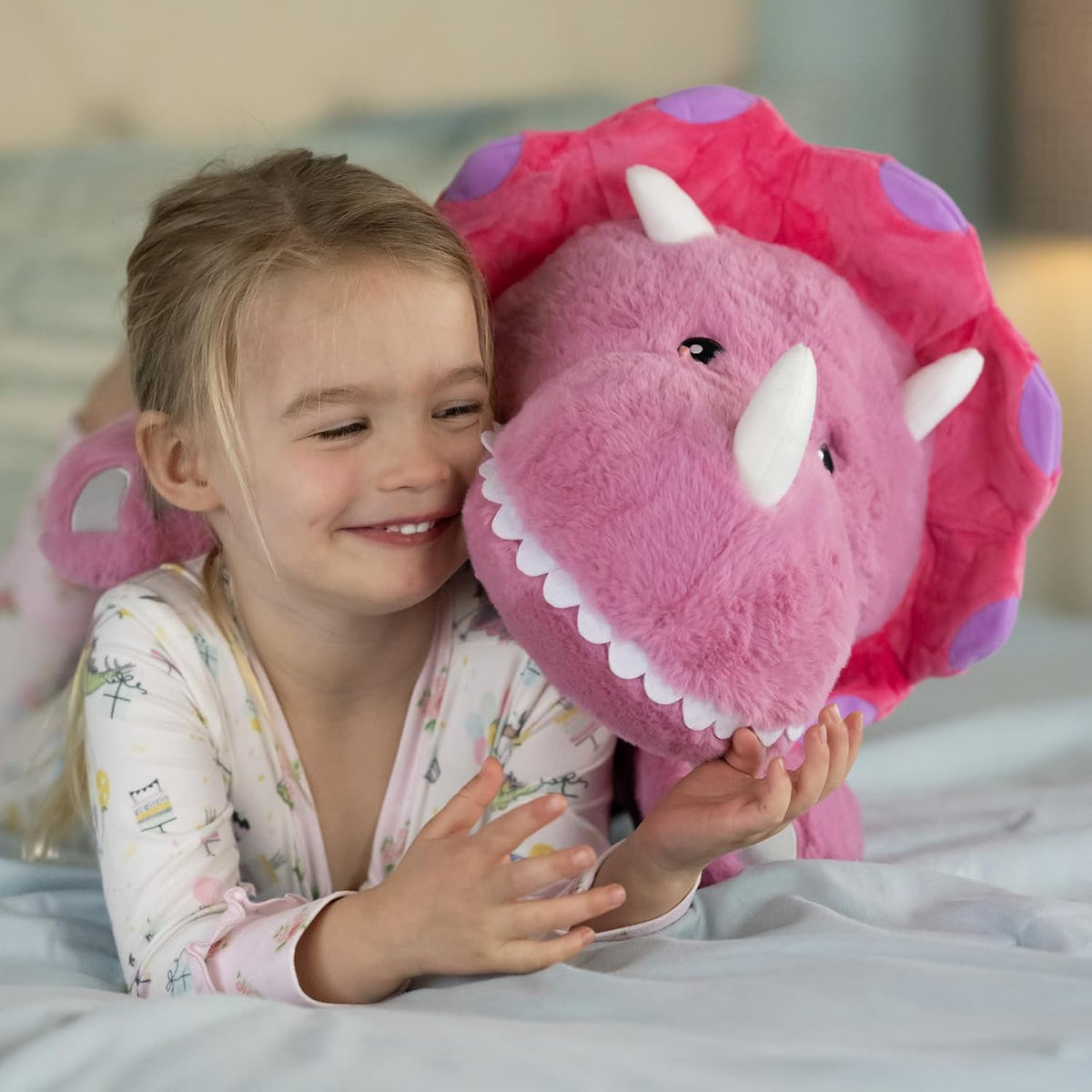Tezituor Animales de peluche de dinosaurio de 5 libras, abrazando 3...