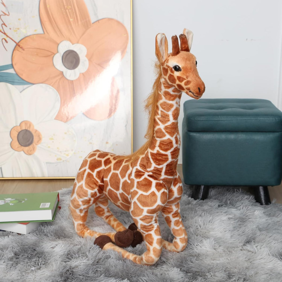 BARMI Juguete de peluche de jirafa de 31.49 pulgadas de alto para d...