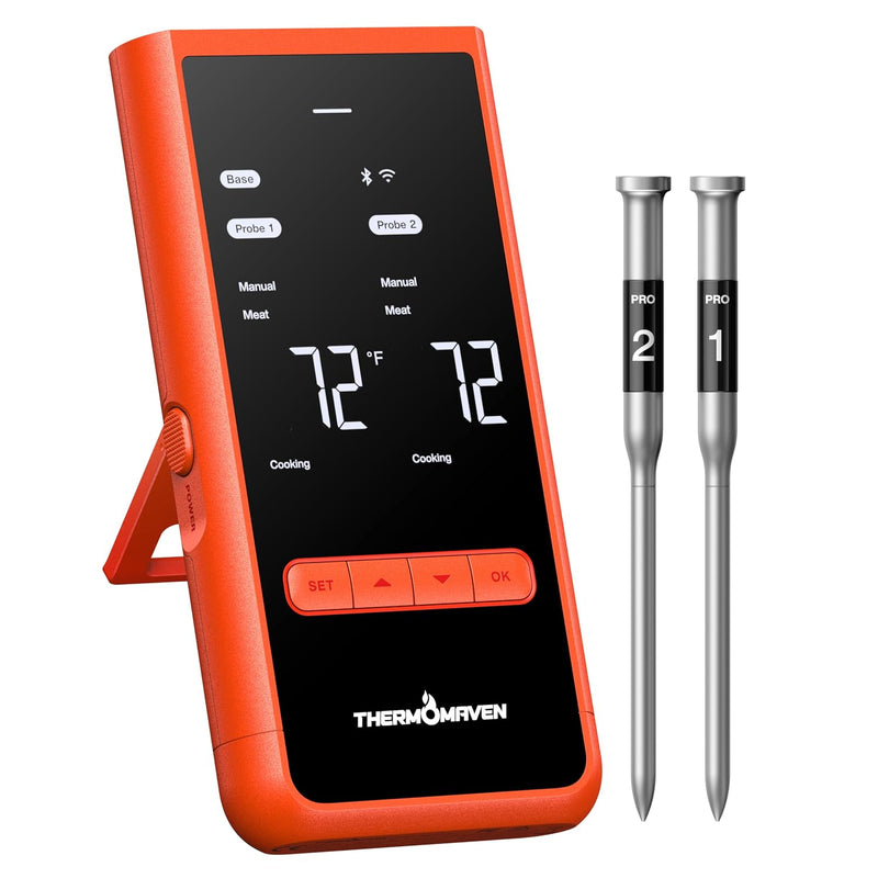 Termómetro inalámbrico para carne ThermoMaven Smart WiFi para asar...