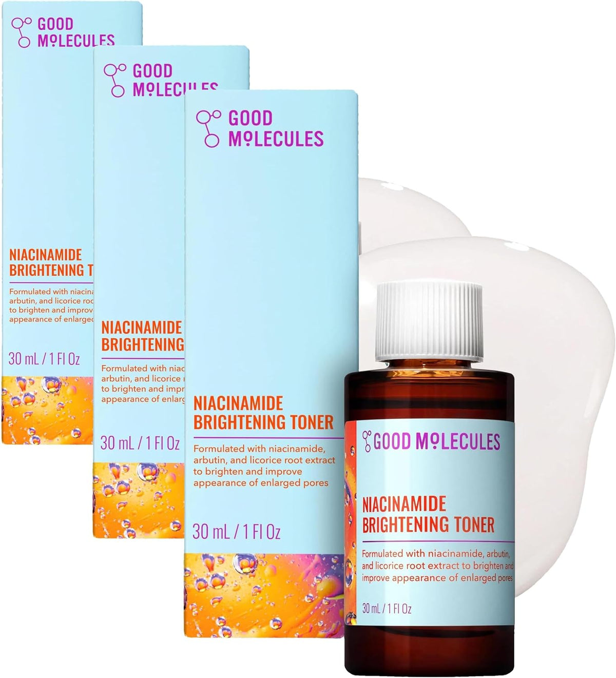 Good Molecules Tónico iluminador de niacinamida \u2013 Tónico para...