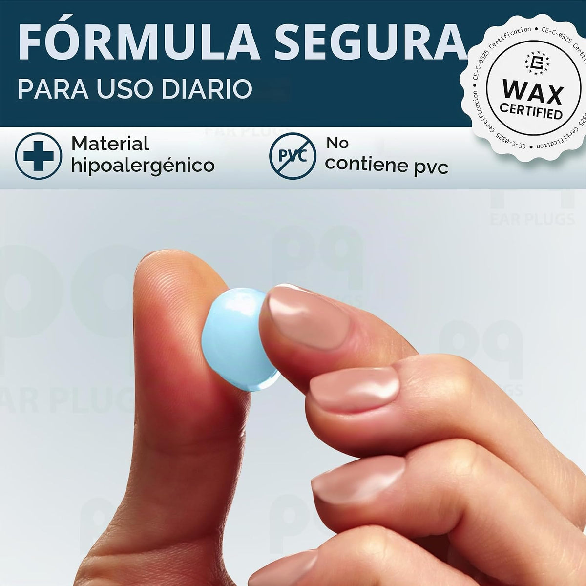 Peace&amp;Quiet PQ - Tapones para los oídos de cera de gel de silic...