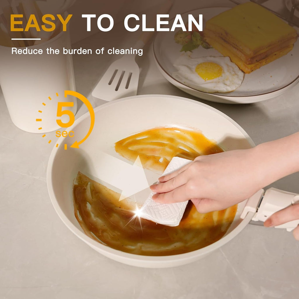 Astercook - Juego de utensilios de cocina de cerámica antiadherente...