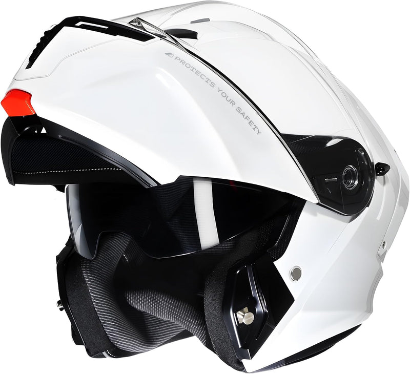 CYRIL Casco modular de motocicleta DOT, abatible de cara completa p...