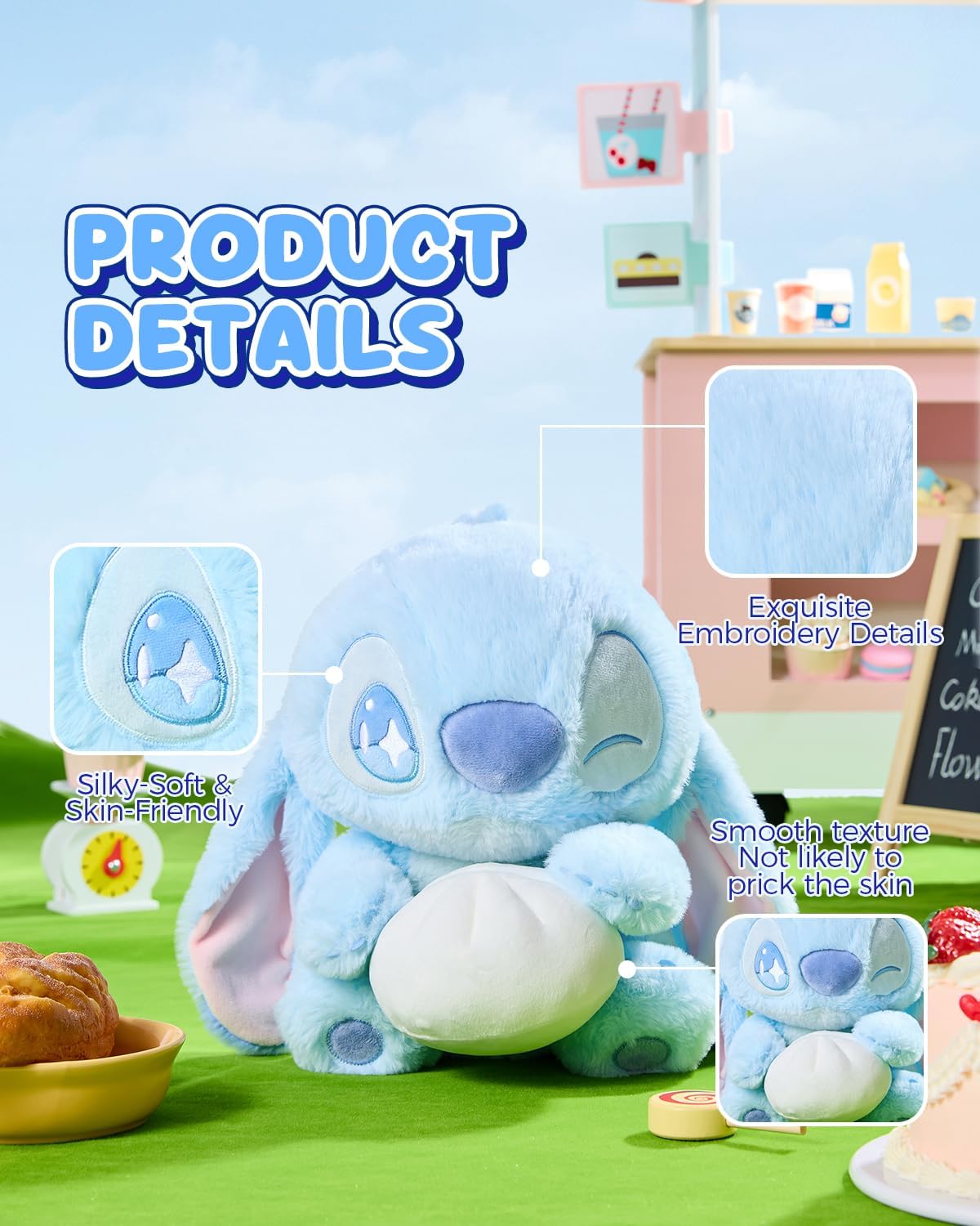 Disney Lilo and Stitch - Colección de la serie de comida de peluche...