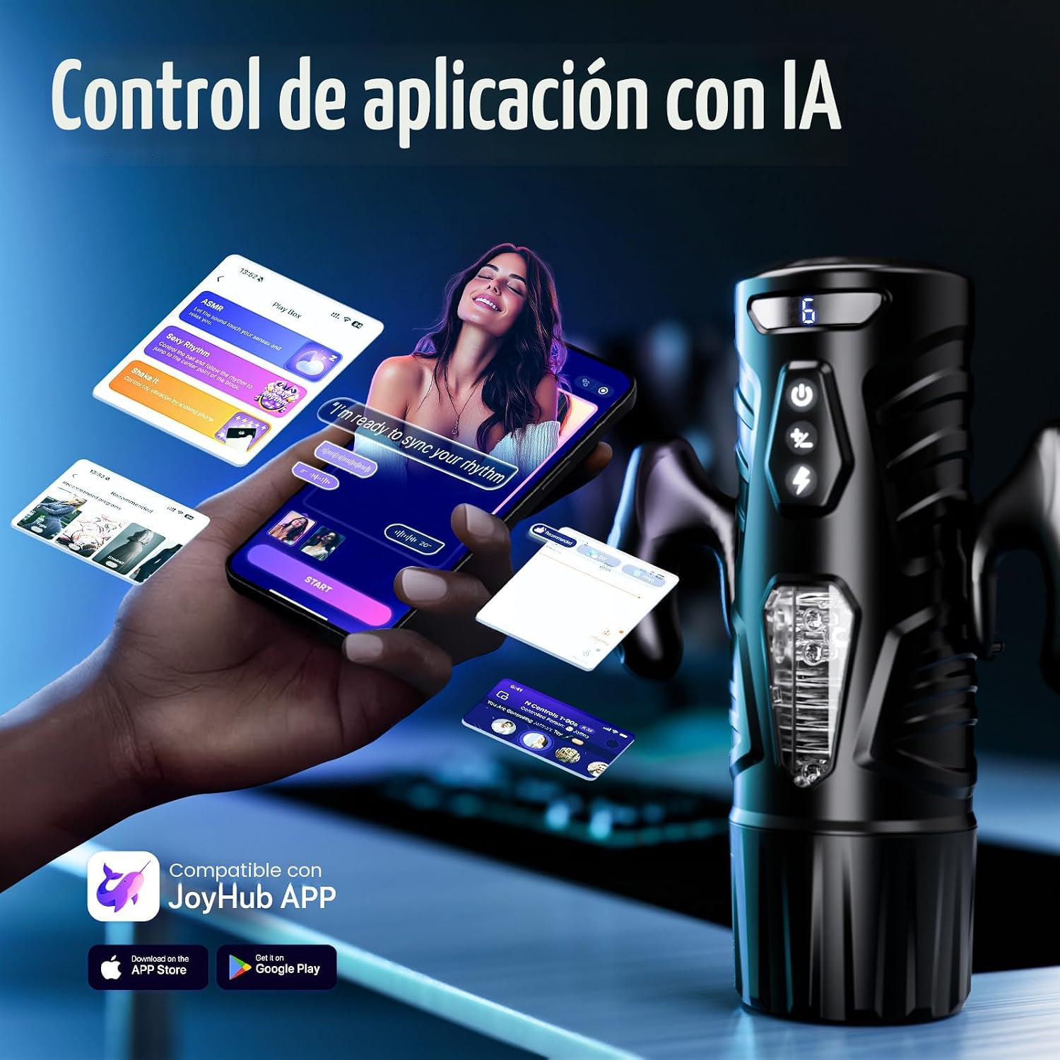 EINSEO Masturbador masculino Juguetes sexuales para hombres AI Inte...