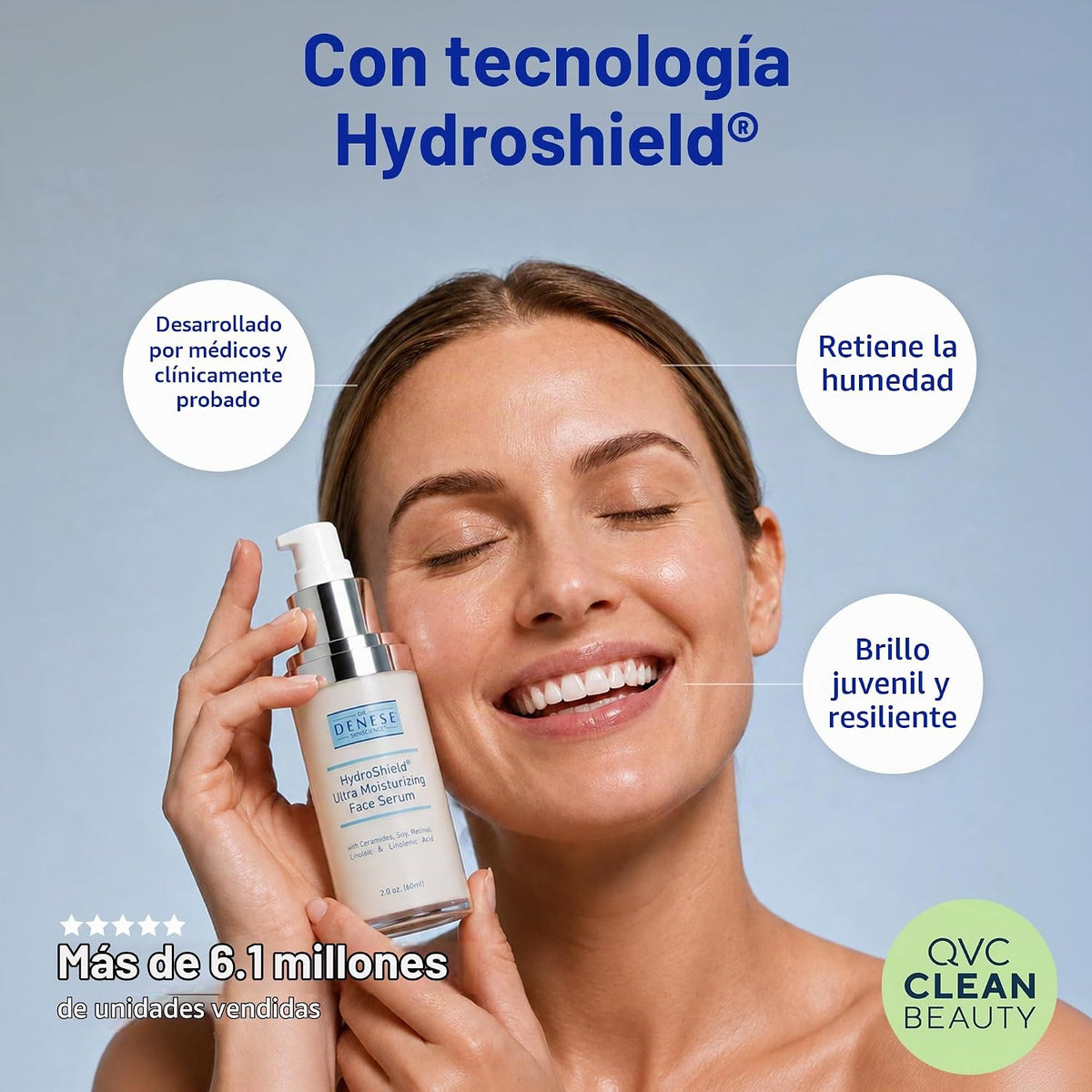 Dr. Denese SkinScience HydroShield - Suero de retinol para rostro 2...