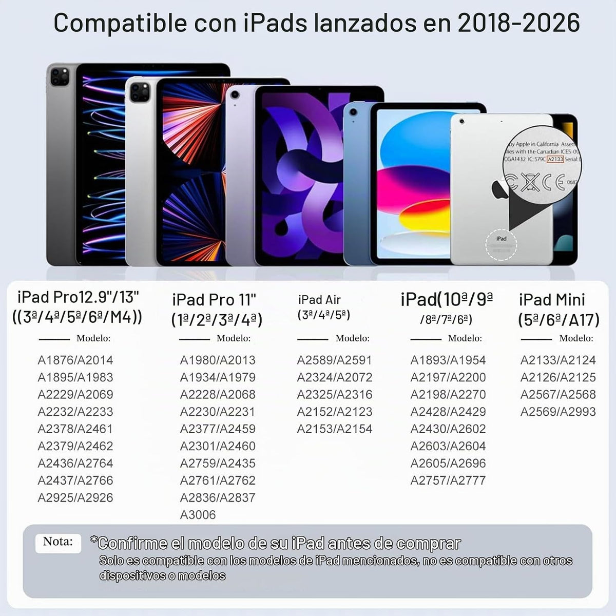 Lápiz óptico para iPad, carga rápida de 13 minutos para Apple iPad...