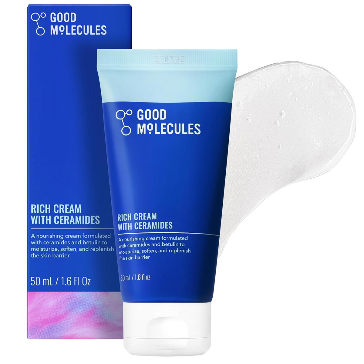 Crema rica en ceramidas Good Molecules, hidratante facial para piel...
