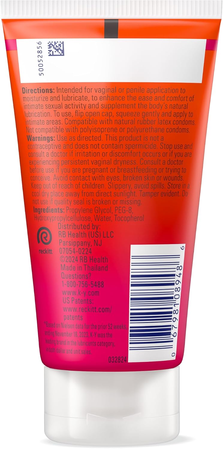 K-Y Warming Jelly - Lubricante personal, lubricante sensorial para...