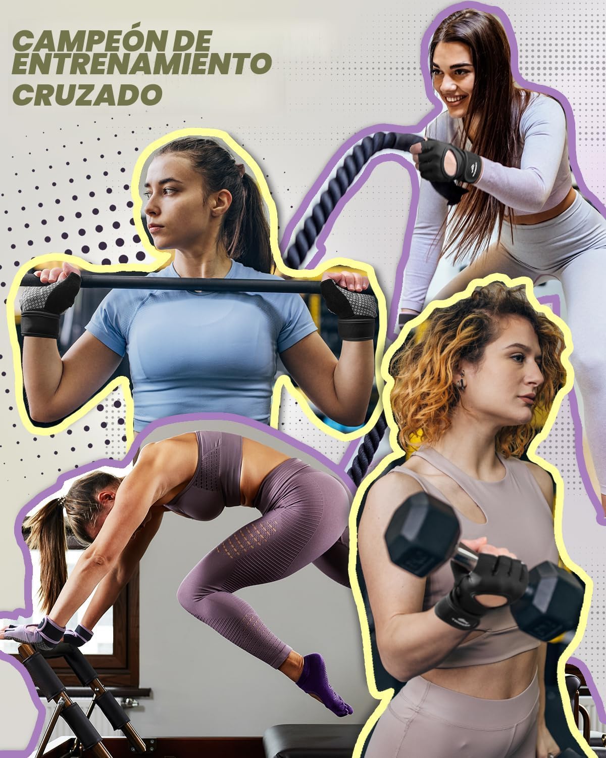 Trideer Guantes de levantamiento de pesas para mujeres y hombres |...