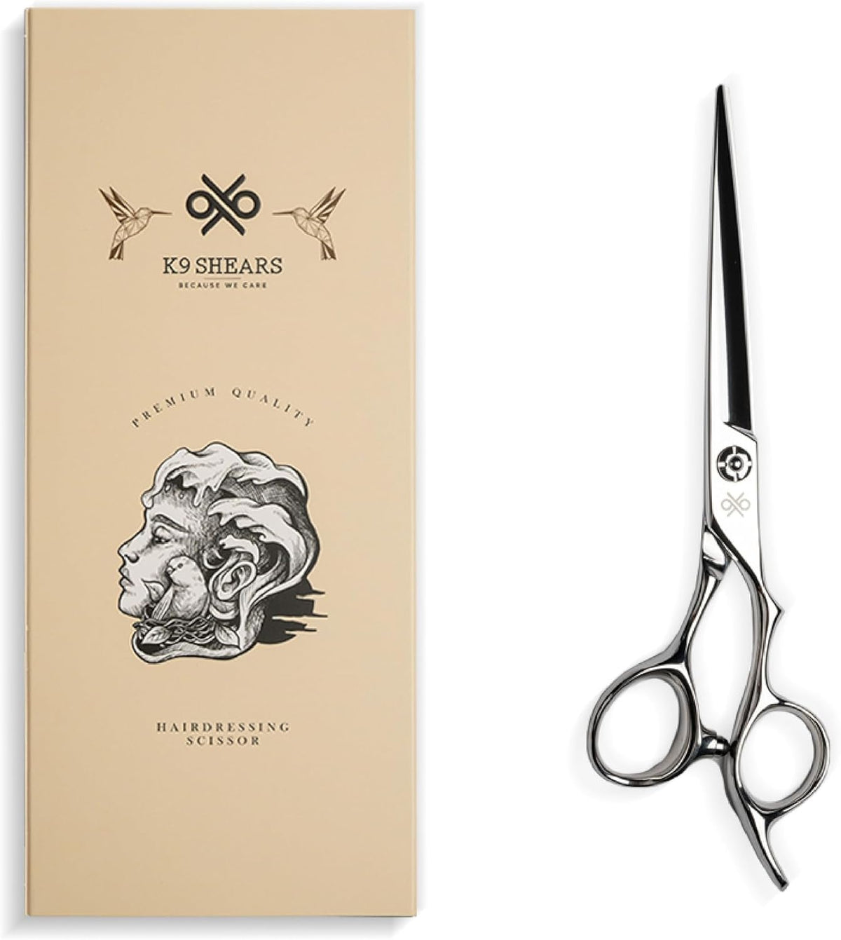 K9 - Tijeras profesionales grandes para el cabello de 6.5 pulgadas,...