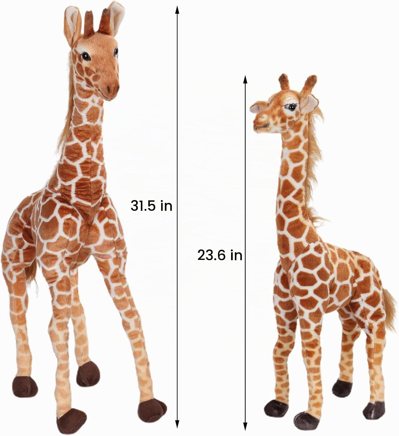 BARMI Juguete de peluche de jirafa de 31.49 pulgadas de alto para d...