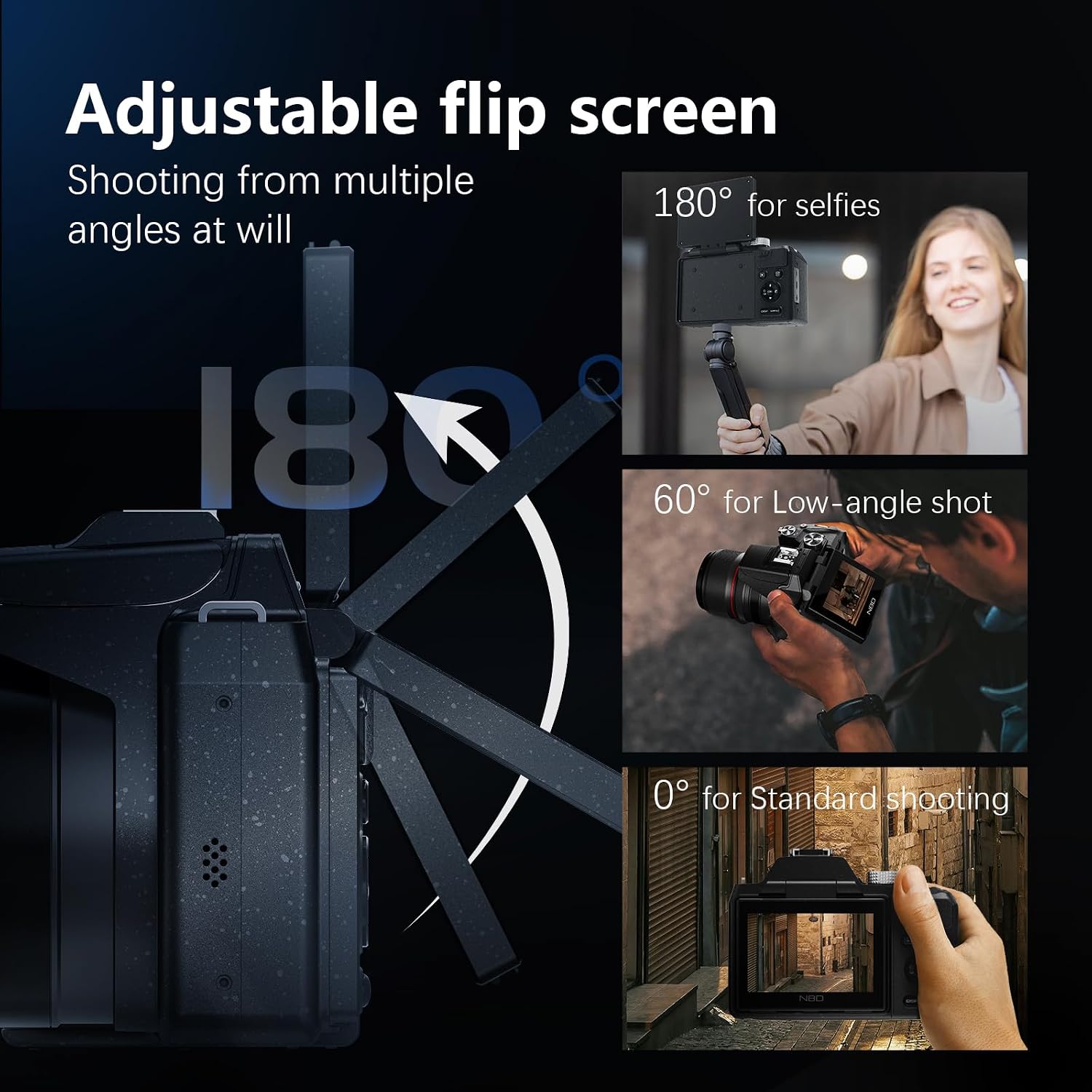 Cámara digital de 8K y 64MP para fotografía, zoom de 48X (óptico 16...