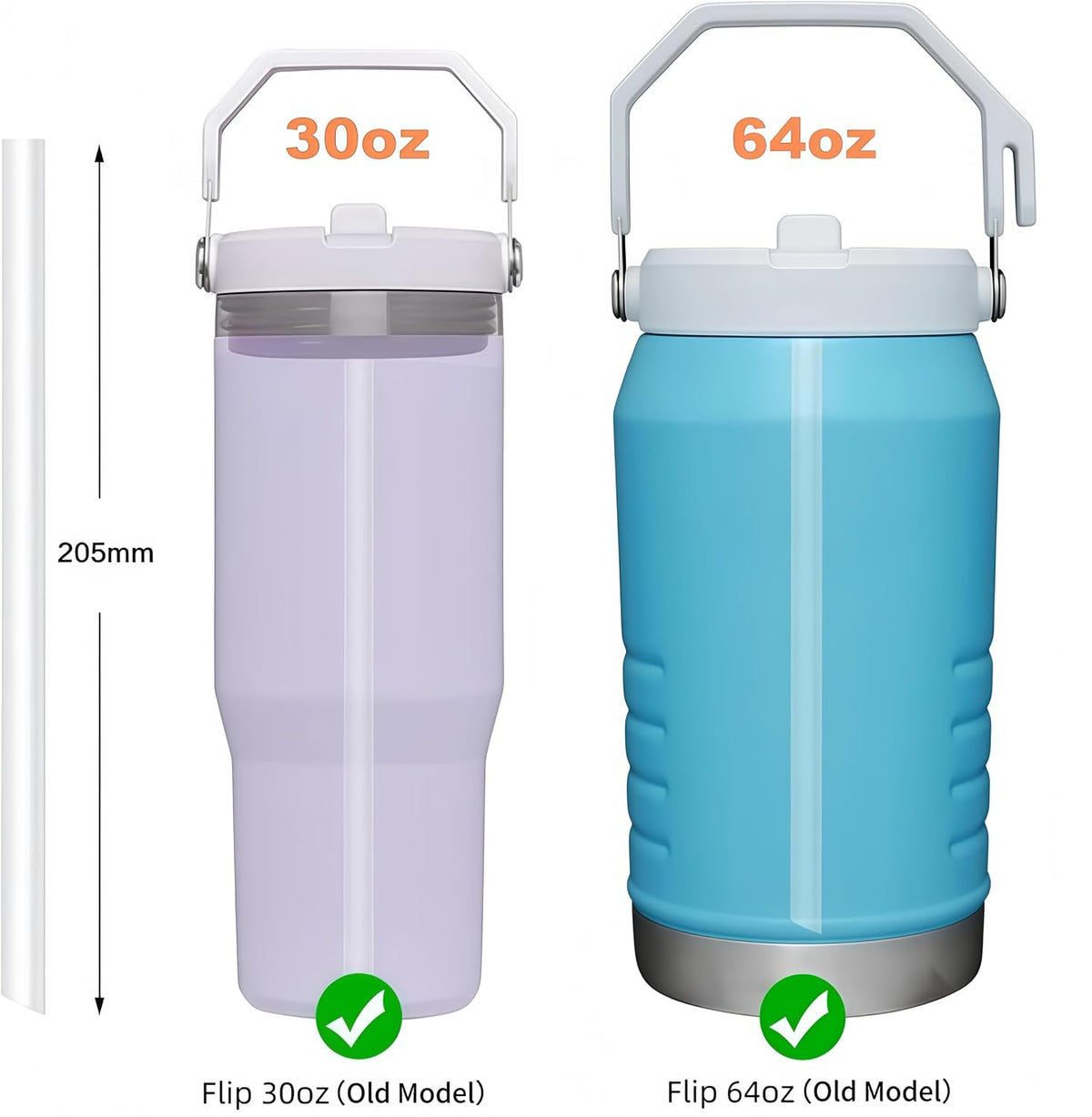 Bubrike Pajitas de repuesto, solo compatibles con vaso Stanley IceF...