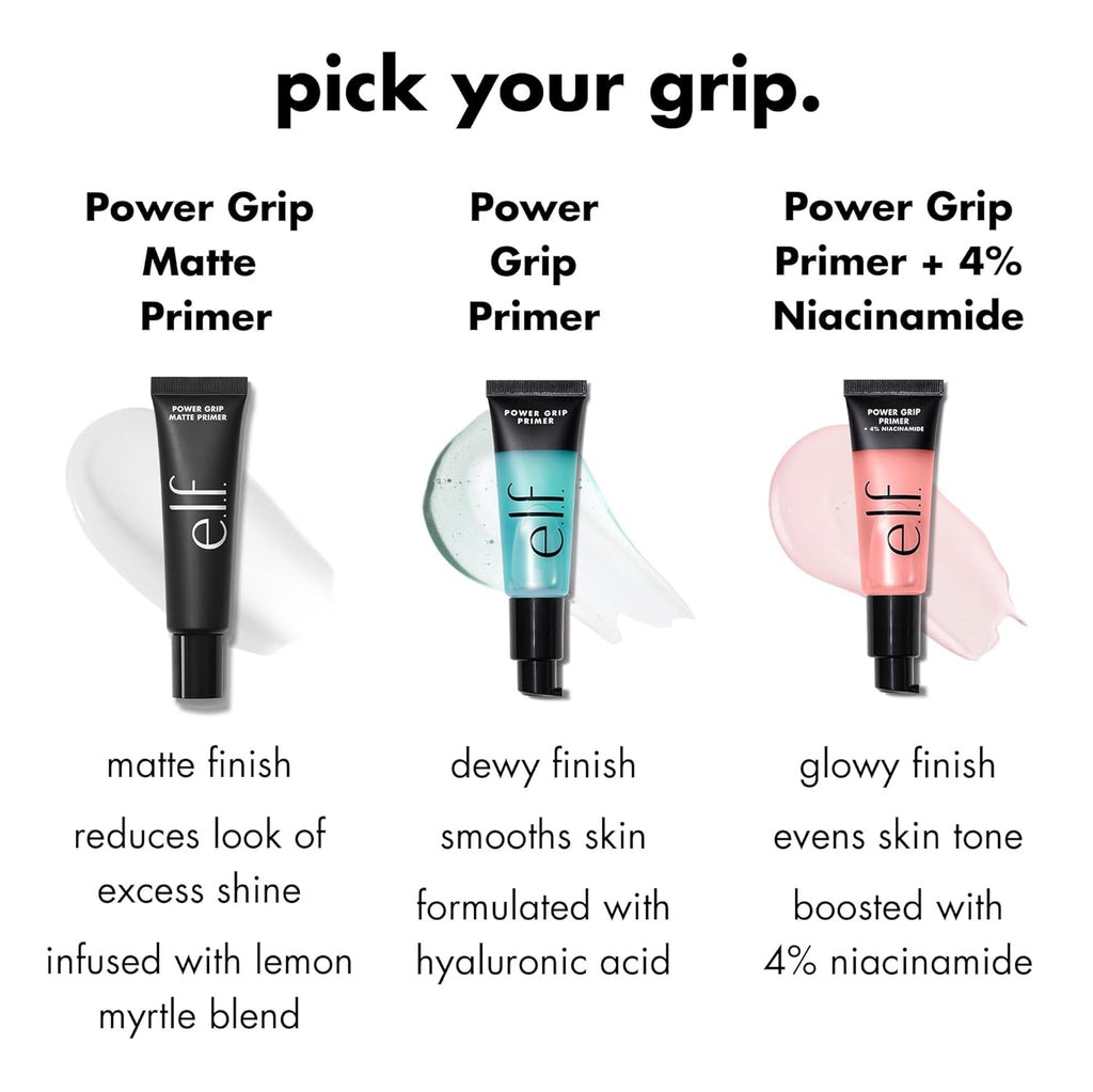 e.l.f. Power Grip Primer, prebase facial hidratante a base de gel p...