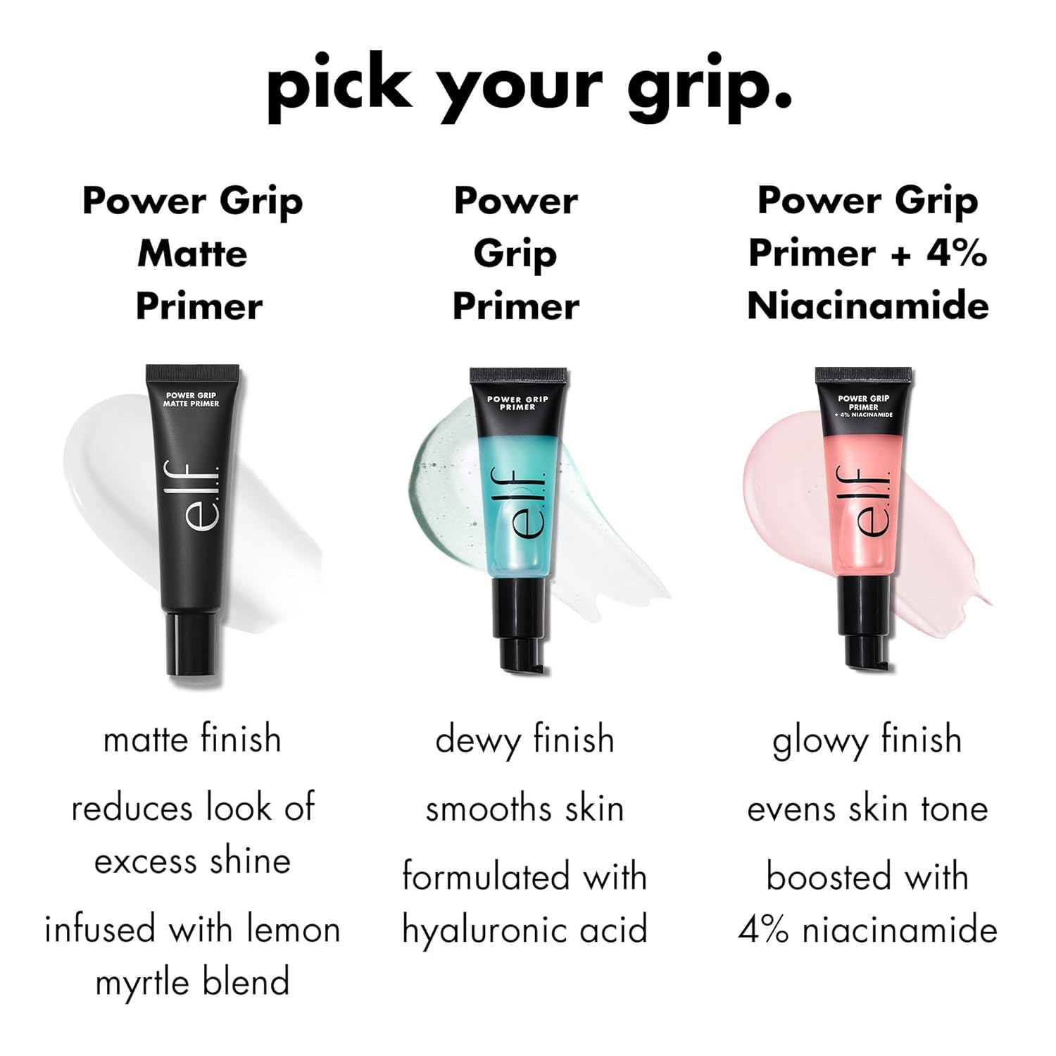 e.l.f. Power Grip Primer, prebase facial hidratante a base de gel p...