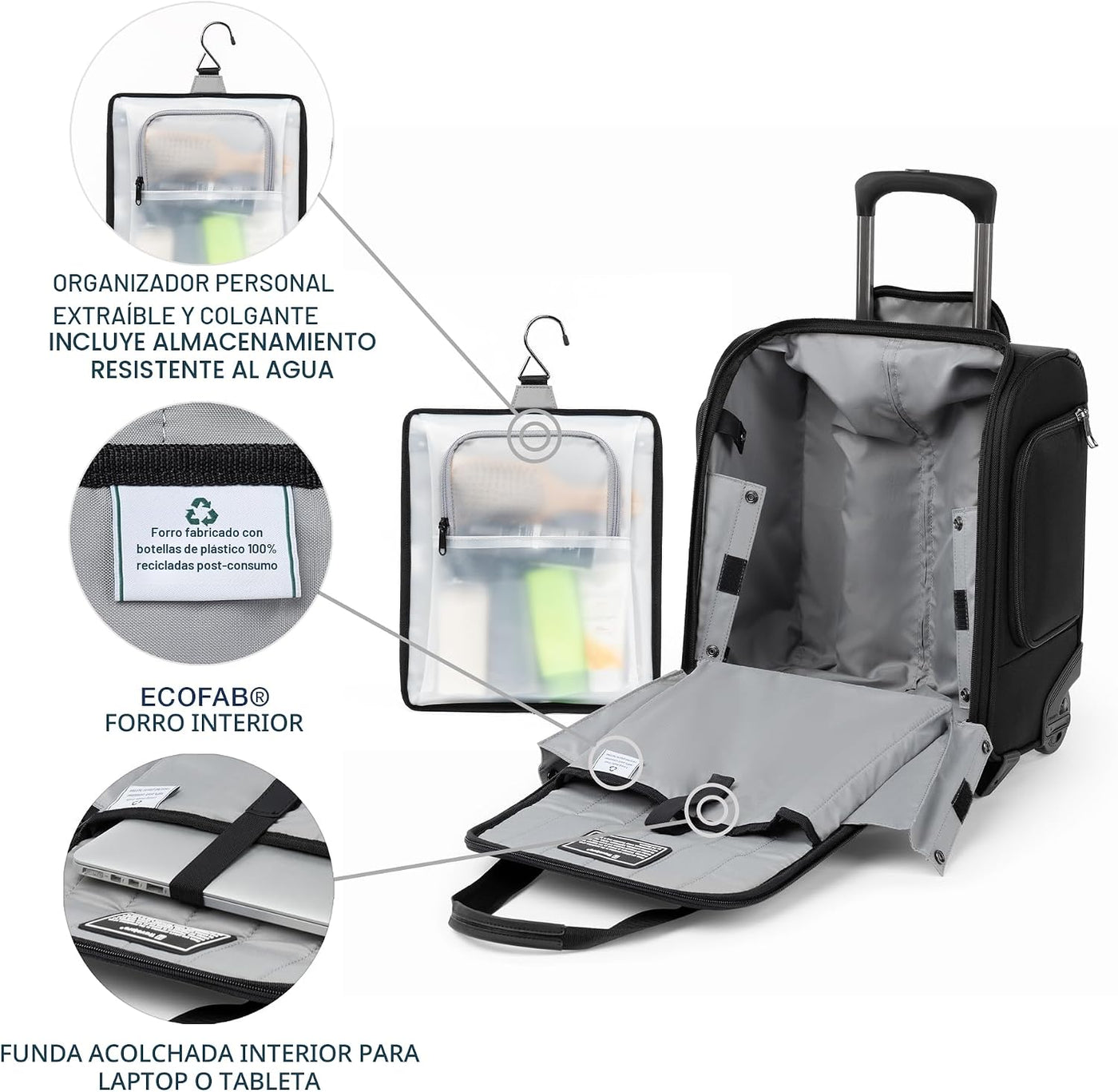 Travelpro Crew Classic Equipaje Ligero de Lado Suave, Bolsa Rodante...