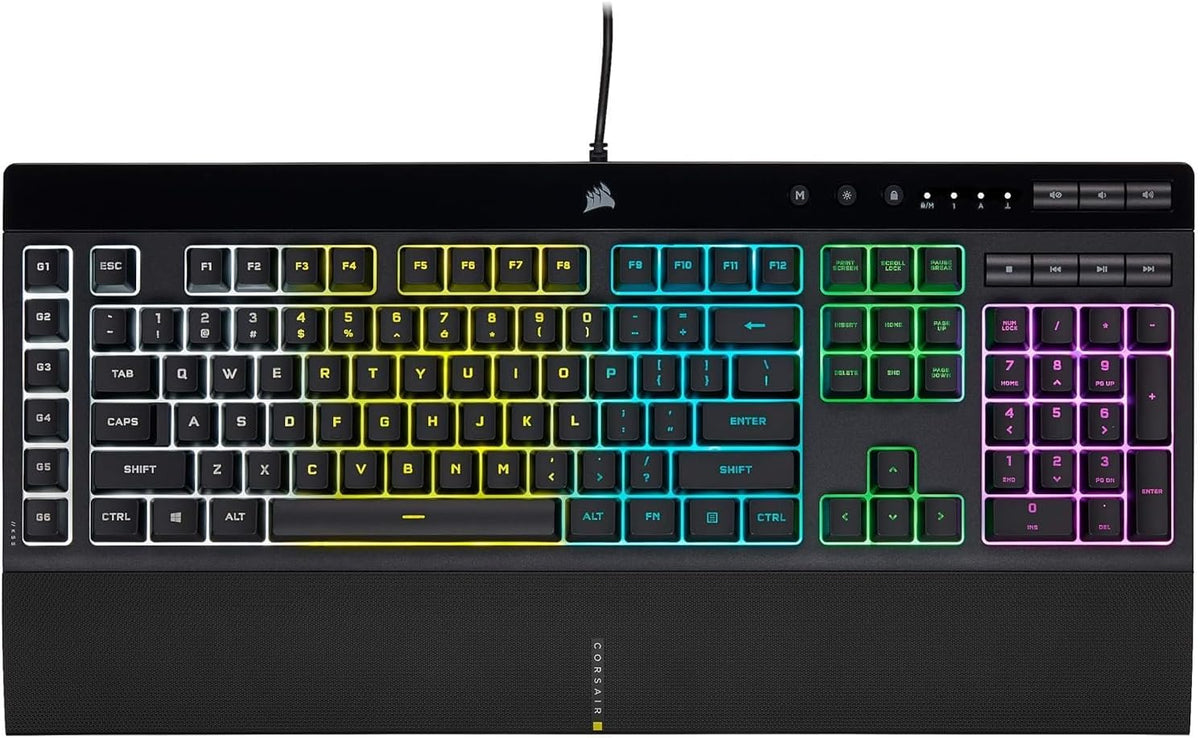 Corsair K55 RGB PRO Teclado de membrana para juegos con cable \u201...