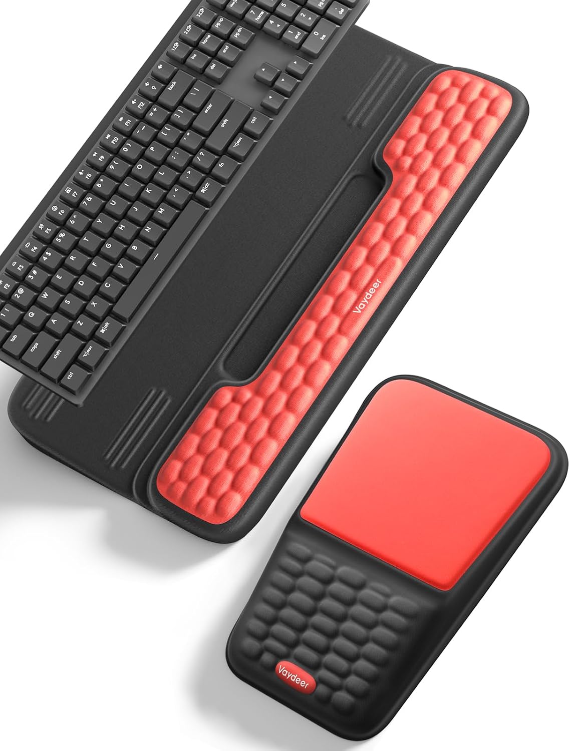 Vaydeer Juego de soporte para teclado y mouse con reposamuñecas, al...