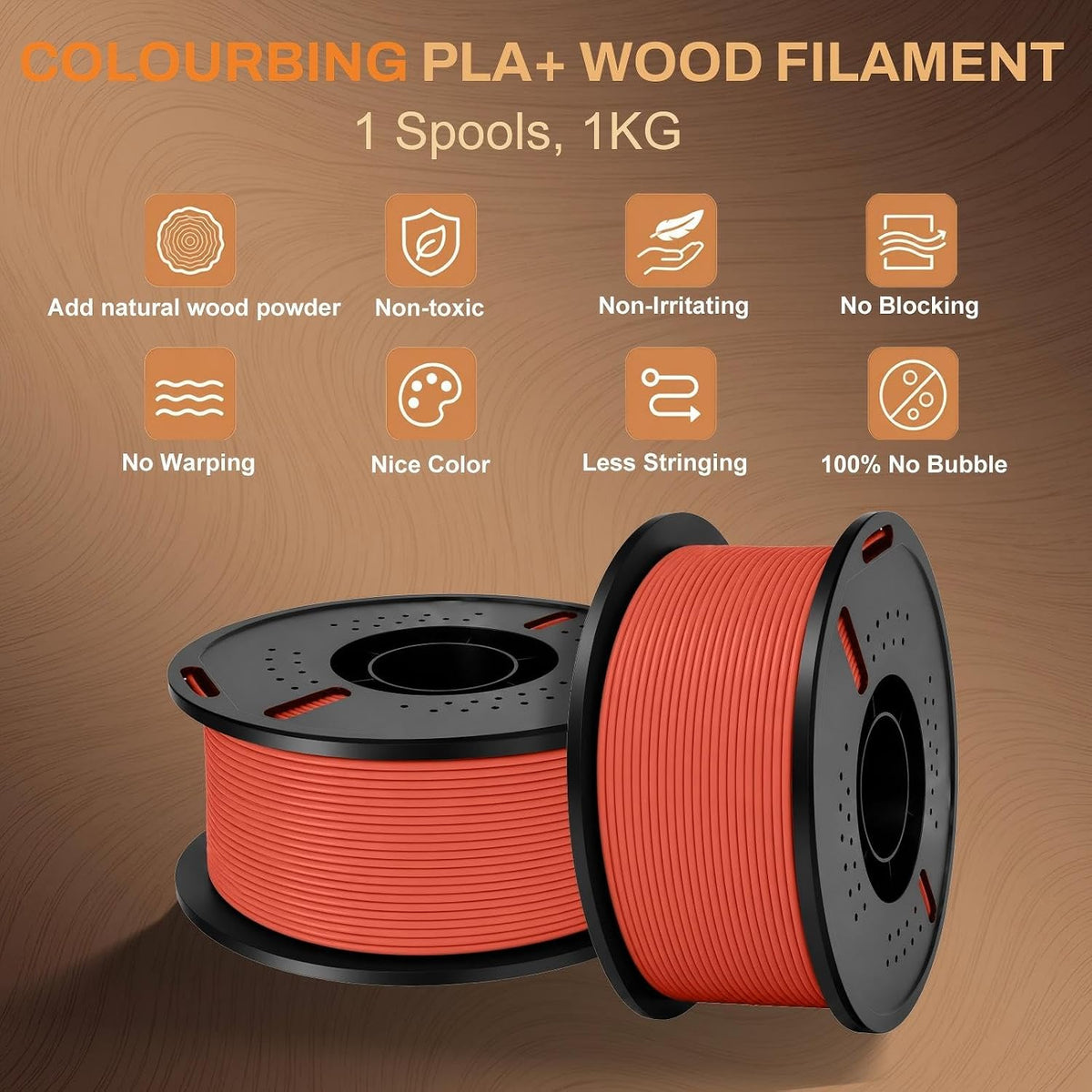 Colourbing - Filamento de impresión 3D PLA-SINGLE38