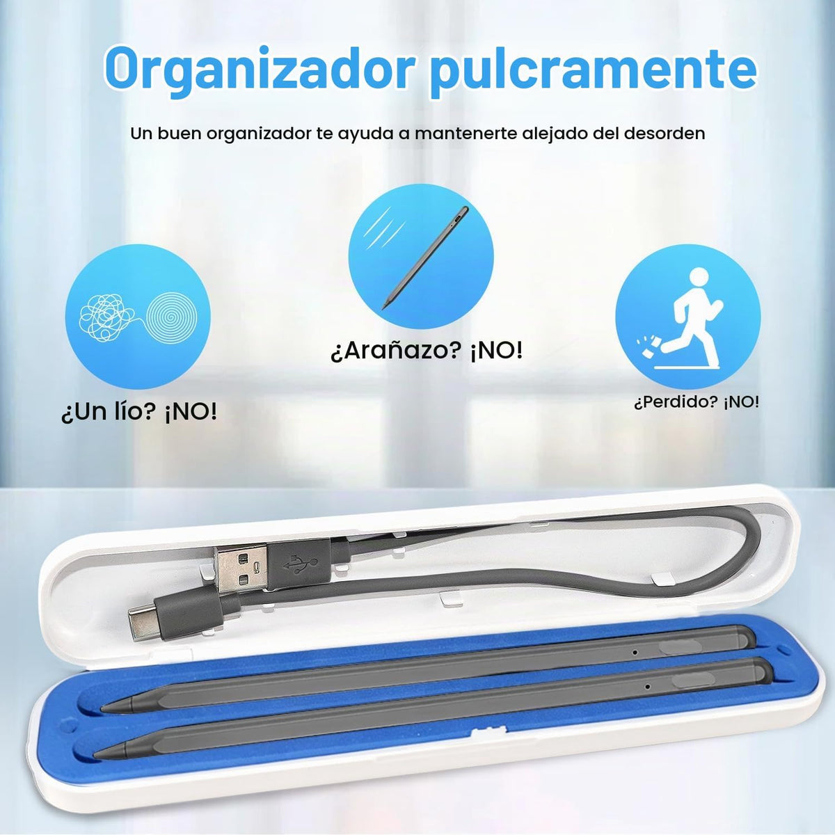 Paquete de 2 lápices capacitivos para iPad 2018-2026, lápiz Apple i...