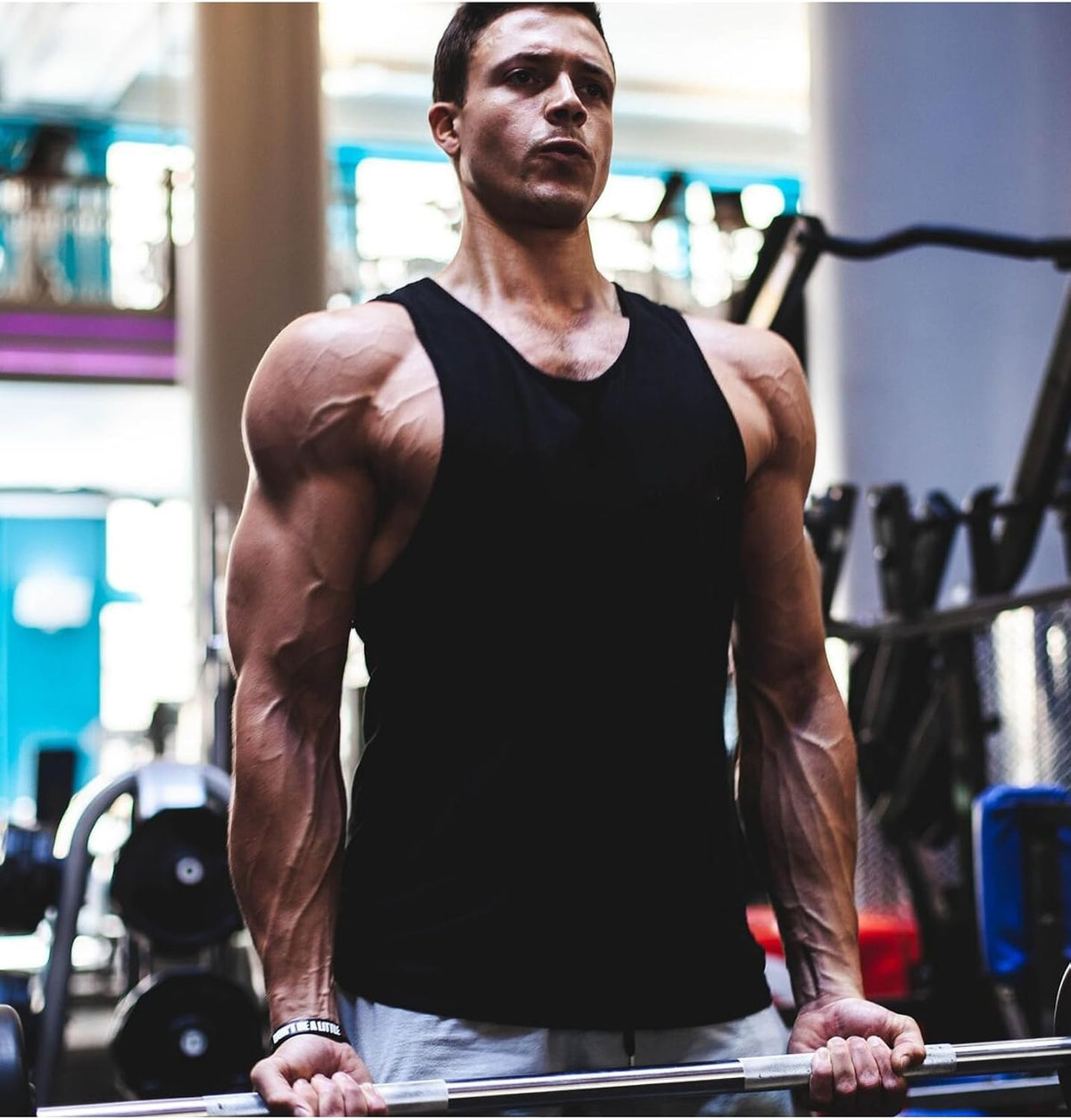 FUXERT Chaleco de sauna para hombre, camiseta sin mangas para entre...