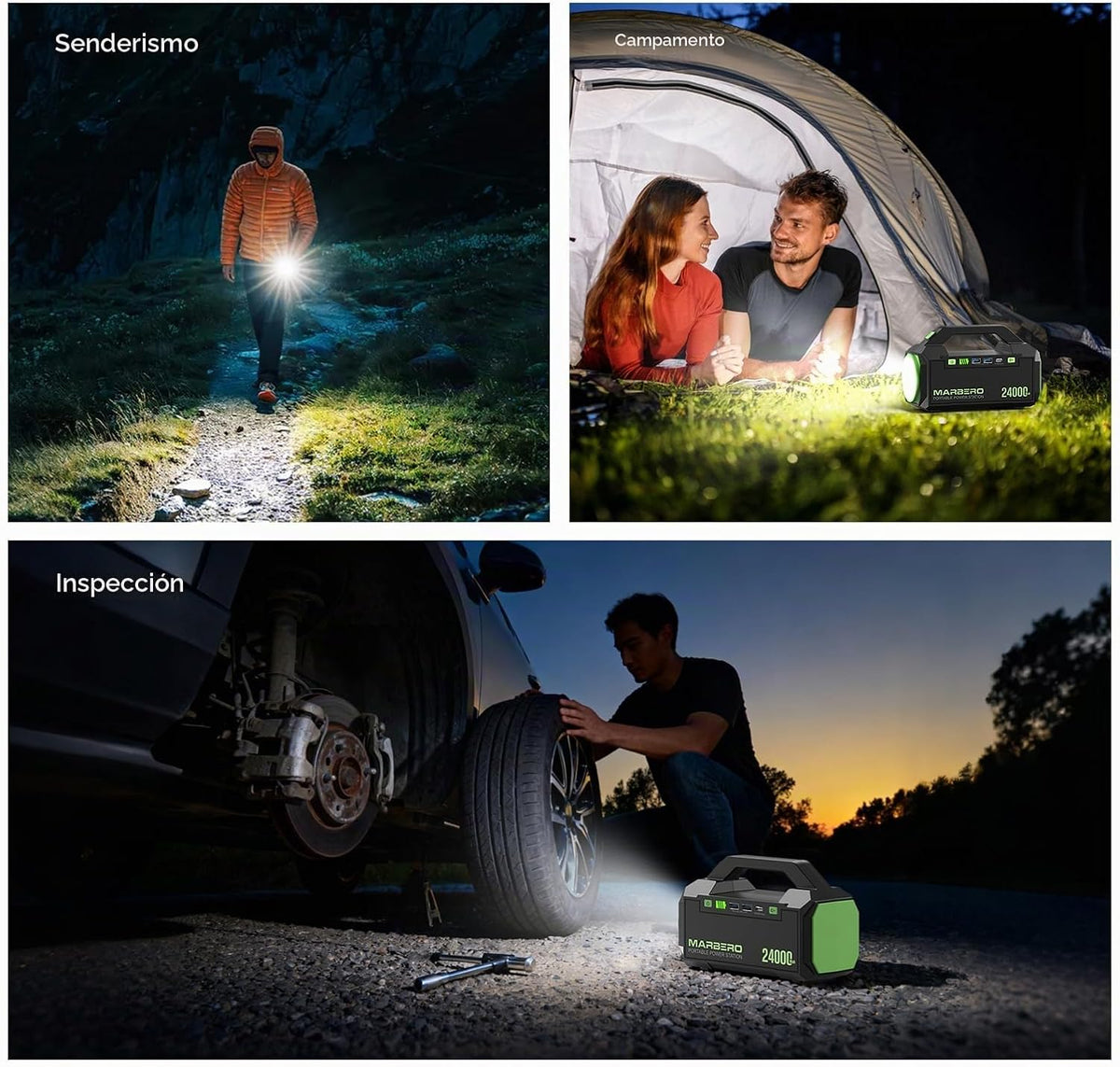MARBERO 88Wh generador solar DC portátil central eléctrica para aca...