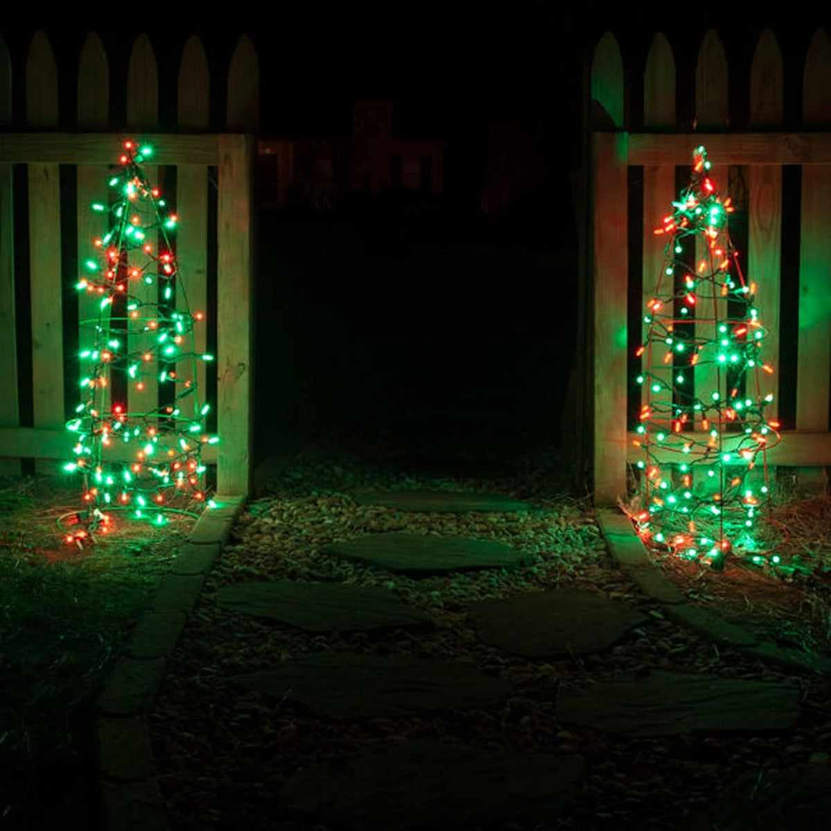 Dazzle Bright - Guirnalda de luces LED para Navidad rojas y verdes...