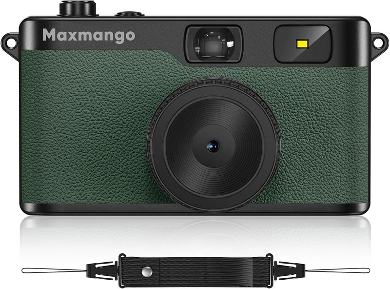 Maxmango Cámara digital vintage D53 - Cámara digital retro de 12 MP...