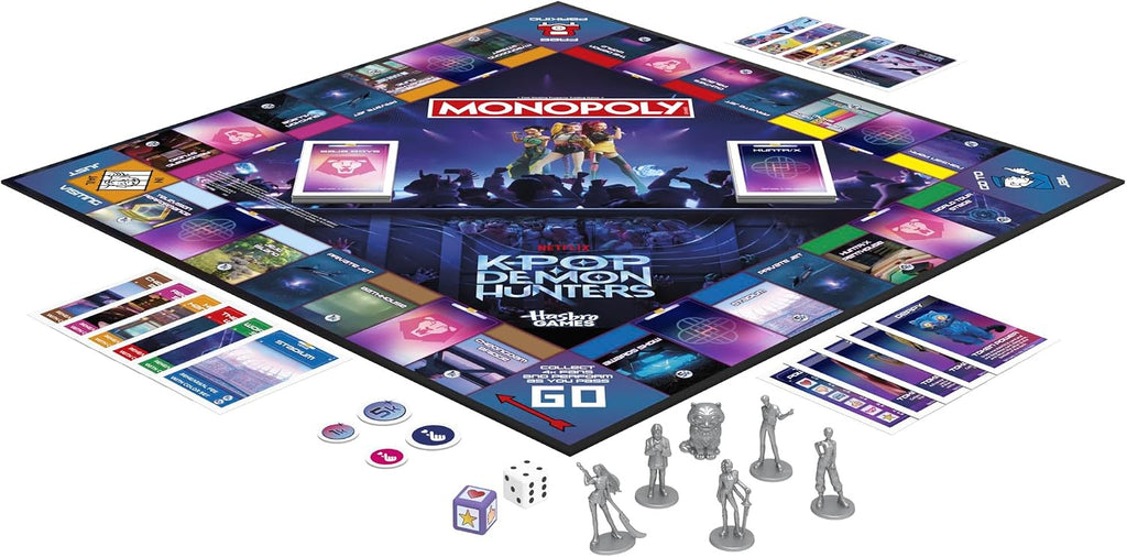 Monopoly: Kpop Demon Hunters Edition Juego de mesa | Juegos familia...