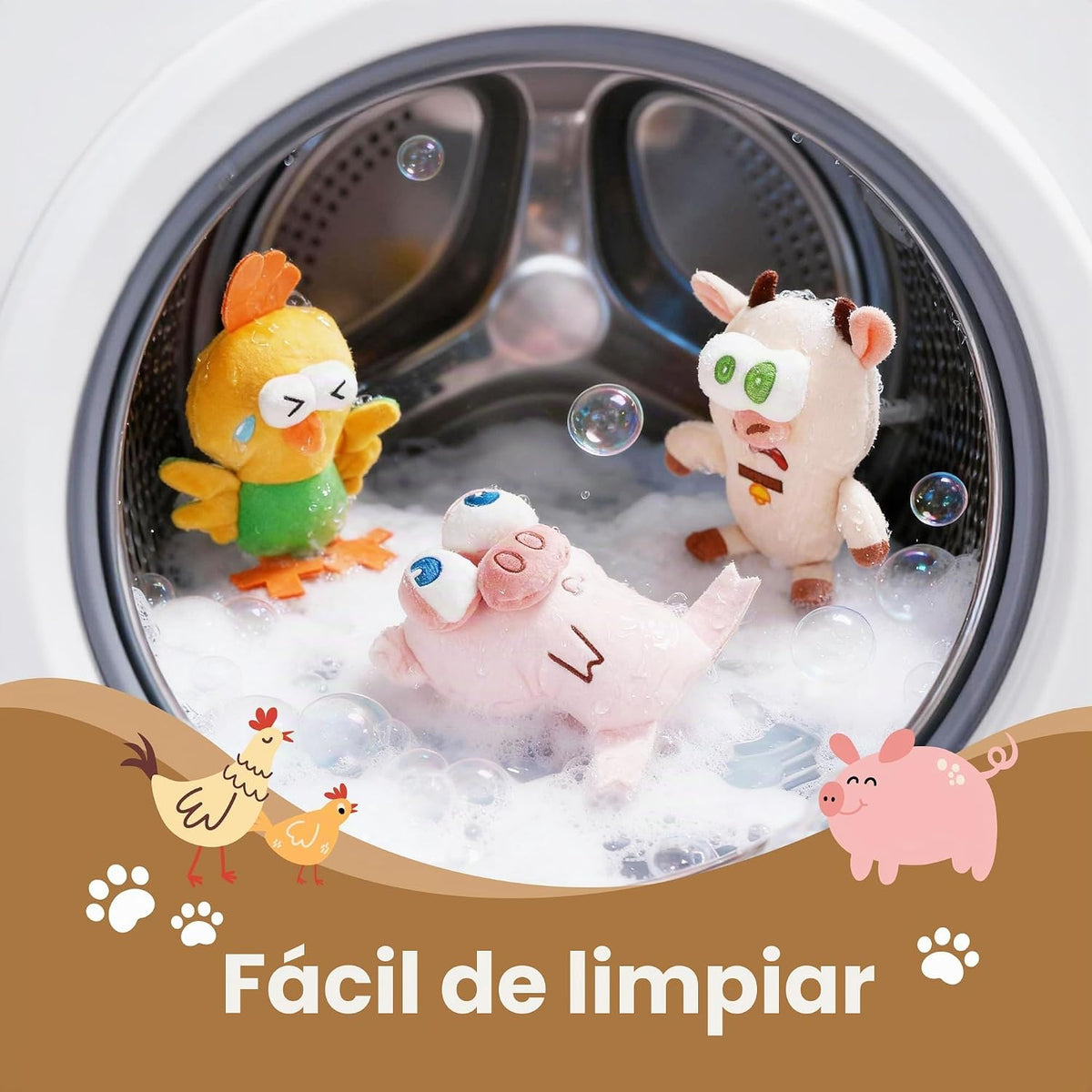 Nocciola - Juguetes chirriantes para perros, juguetes de peluche du...
