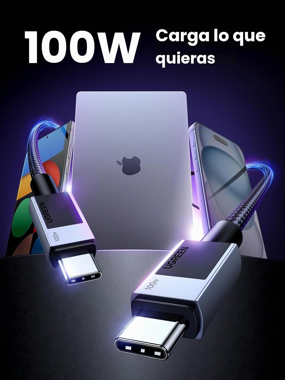 UGREEN Nexode Power Bank 20000mAh Bundle con cable USB C a USB C de...