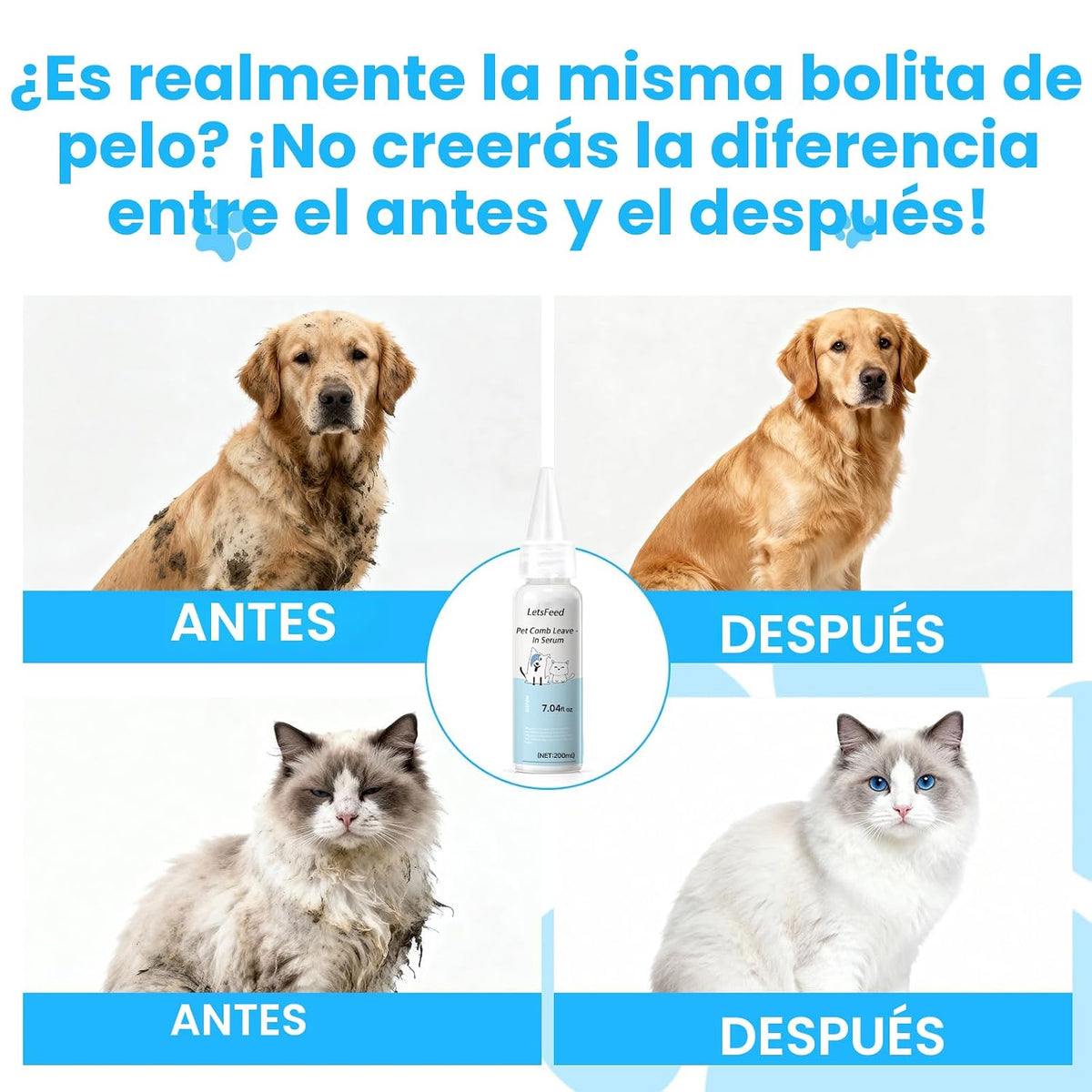 Recambio de spray para cepillo de vapor para mascotas para perros y...