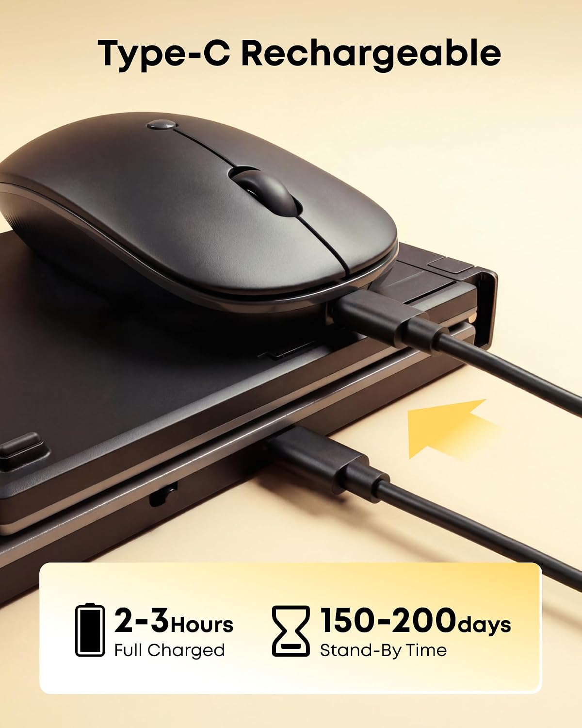 Ghajz Combo de teclado y mouse plegable portátil, Bluetooth ×2+USB...