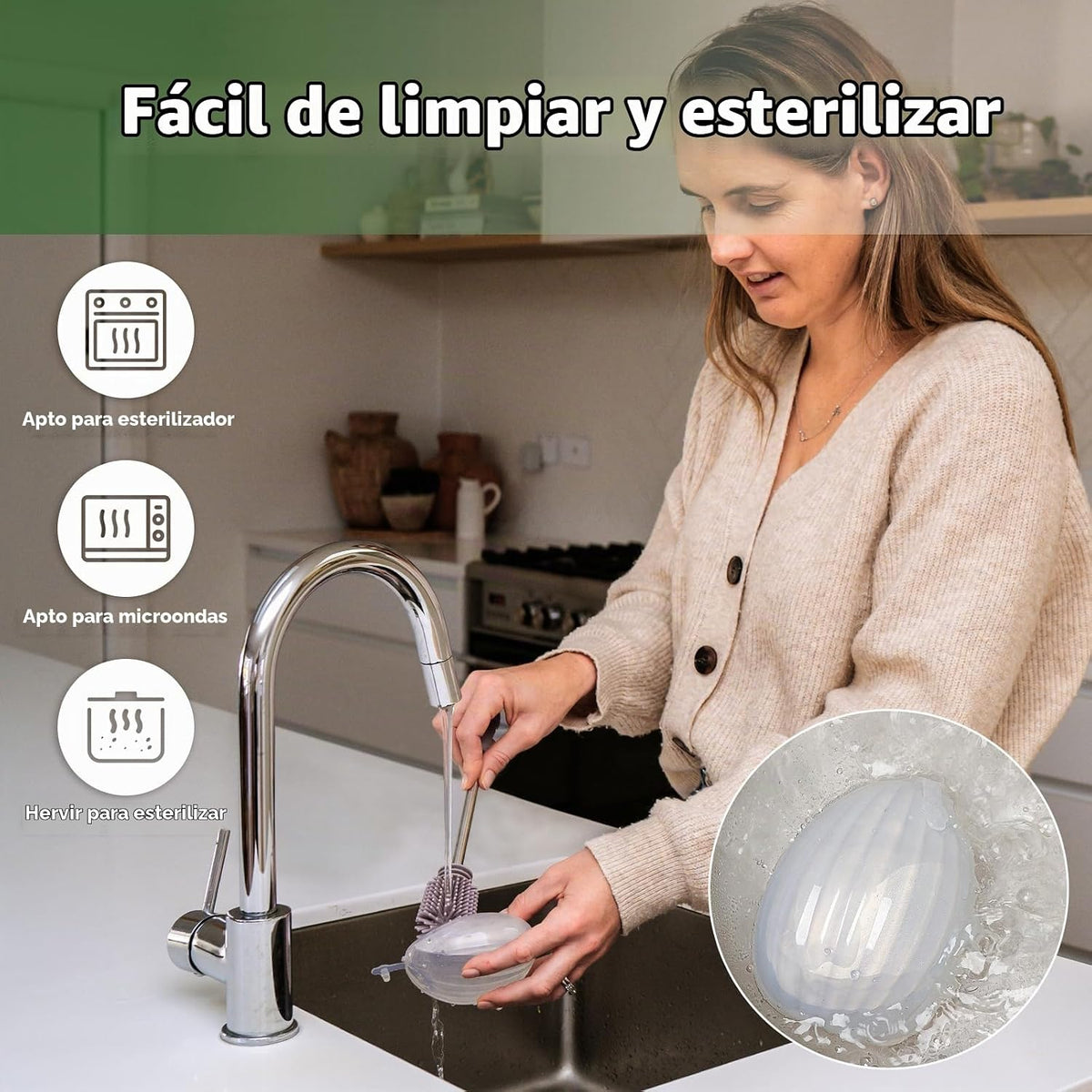 haakaa Extractor de leche de concha, extractor de leche manual port...