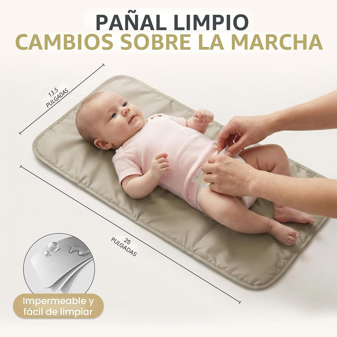 Mellories Bolso de pañales convertible de 4 en 1 para bebés niños y...