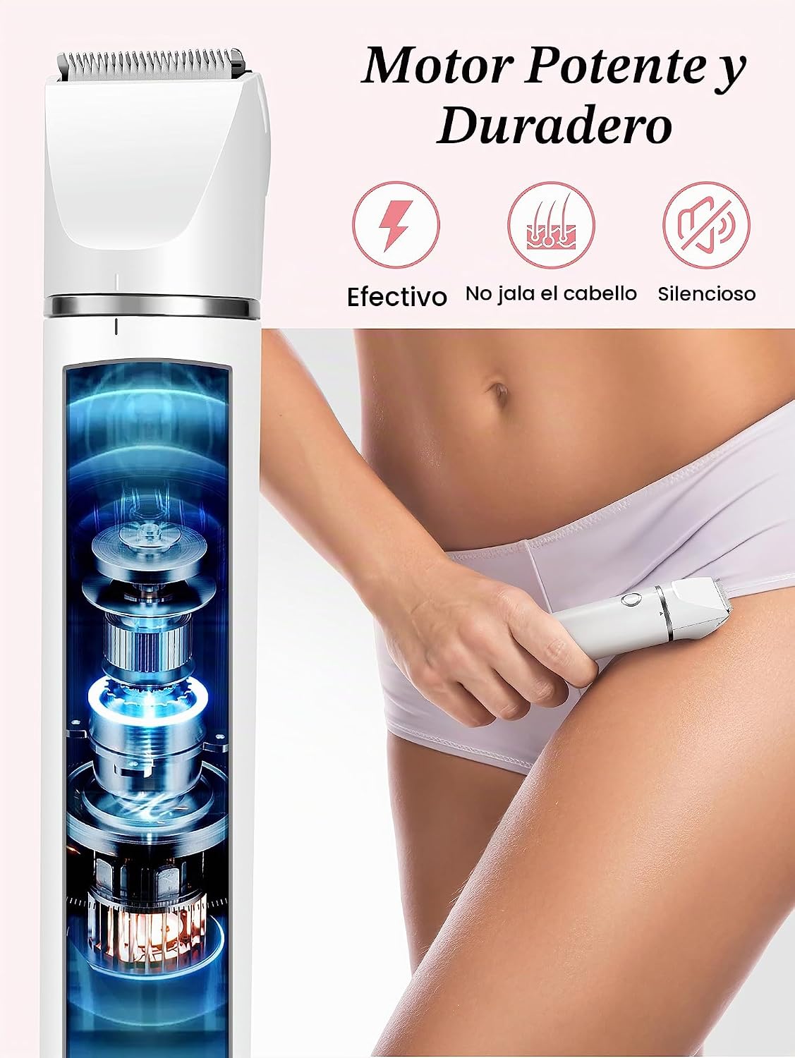 Kit de recortadora y afeitadora de bikini Cayzor para mujer - 2 en...