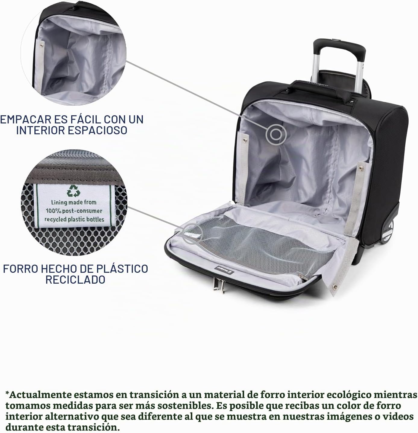 Travelpro Maxlite 5 Softside - Bolso ligero con ruedas para debajo...