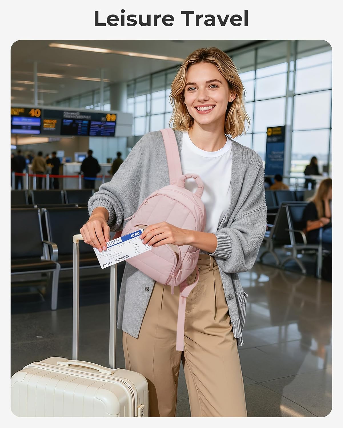Bagsmart - Mini mochila para mujeres, mochila pequeña y ligera tipo...