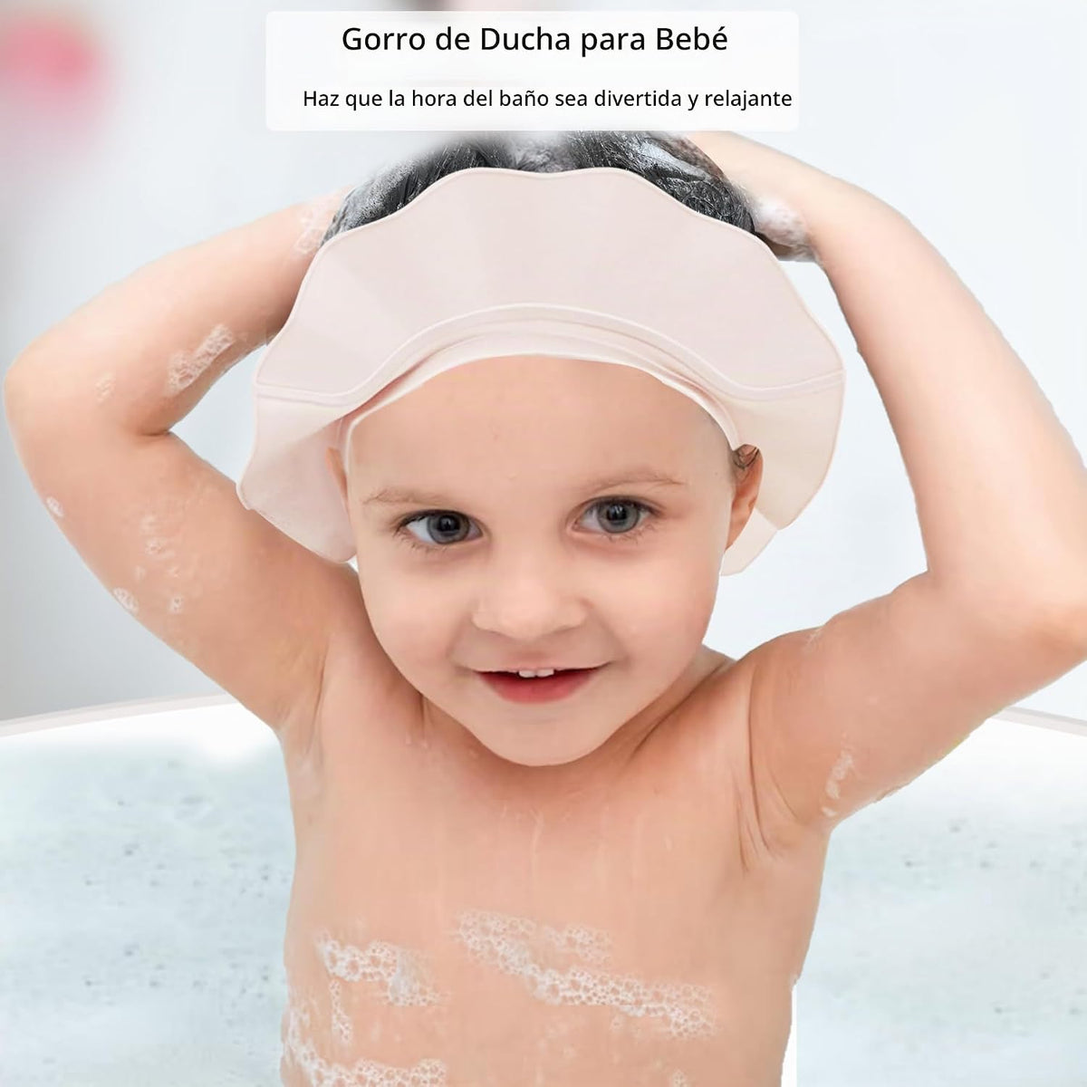 KOMIDK - Gorro de ducha para bebés y niños | Gorro de ducha ajustab...