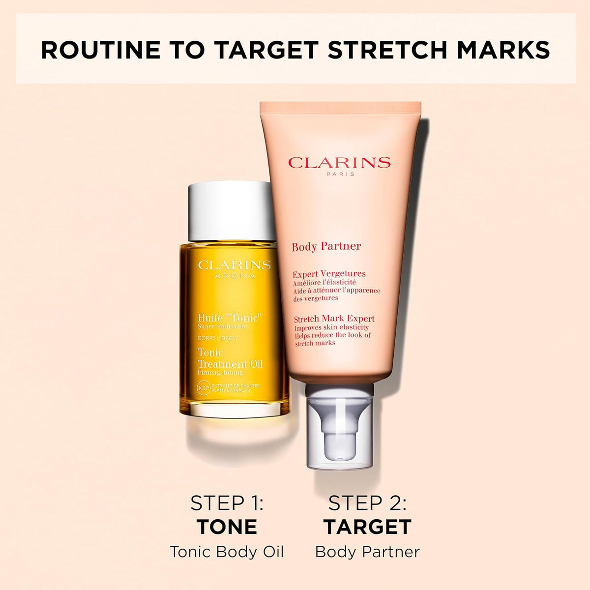 Clarins Aceite de tratamiento corporal tónico | Cuidado del embaraz...