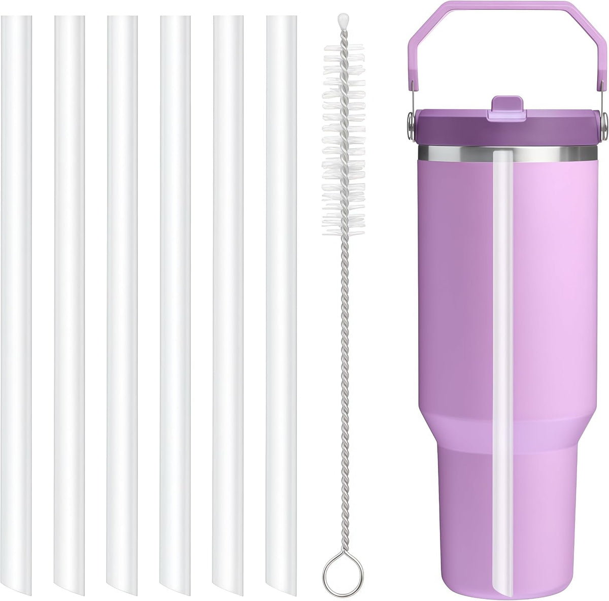 Bubrike Pajitas de repuesto solo compatibles con vaso Stanley IceFl...