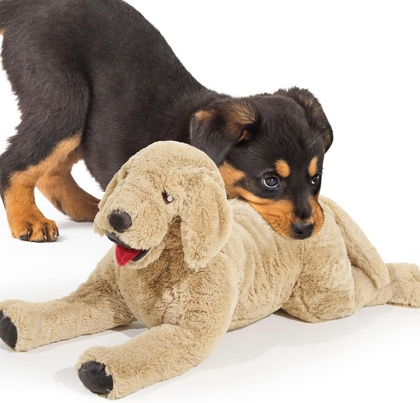 Geosar Animales de peluche de perro de 15.7 pulgadas, suaves juguet...
